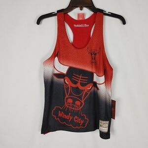Mitchell & Ness Red Black Reversible Tank Jersey W